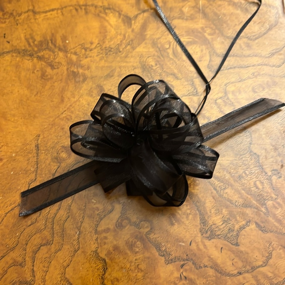 Black 4” Pull Bows Set of 10